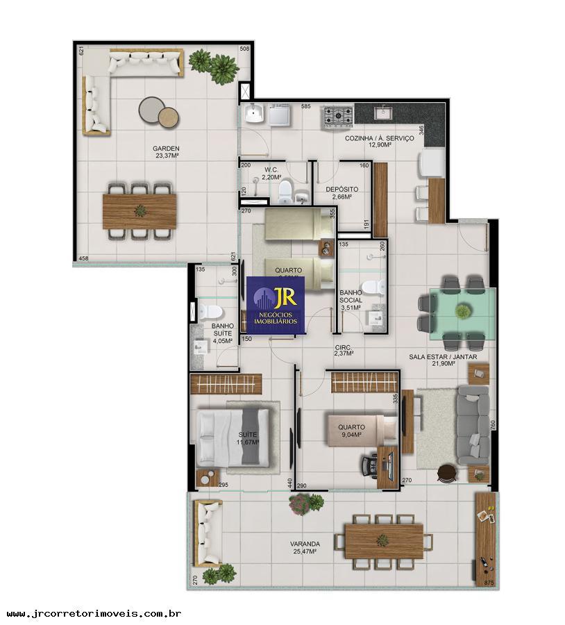 Apartamento à venda com 3 quartos, 1 suíte, 2 vagas e 130m² no Itapuã, Vila Velha (ES) — foto 6 de 18