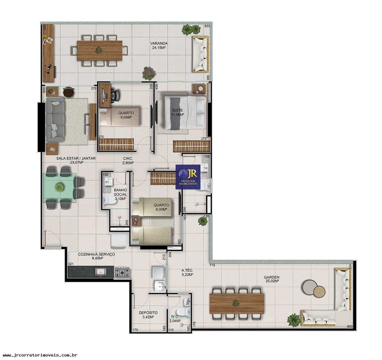 Apartamento à venda com 3 quartos, 1 suíte, 2 vagas e 130m² no Itapuã, Vila Velha (ES) — foto 11 de 18