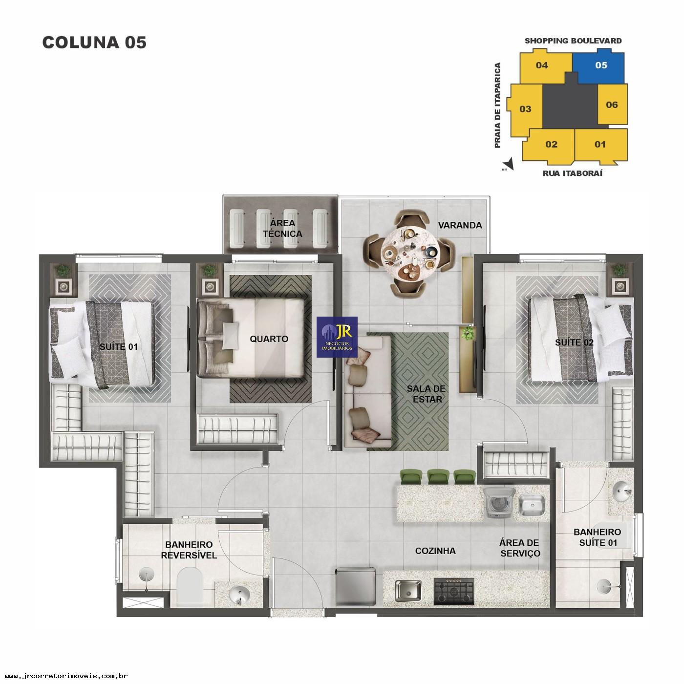 Apartamento à venda com 3 quartos, 2 suítes, 2 vagas e 80m² no Praia Itaparica, Vila Velha (ES) — foto 11 de 22