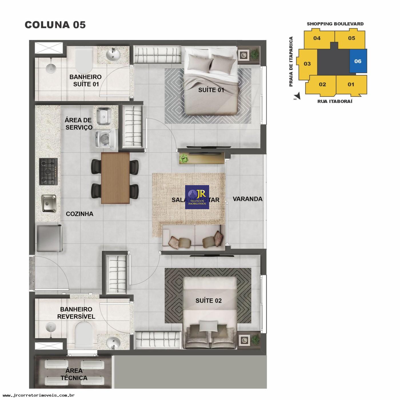 Apartamento à venda com 3 quartos, 2 suítes, 2 vagas e 80m² no Praia Itaparica, Vila Velha (ES) — foto 12 de 22